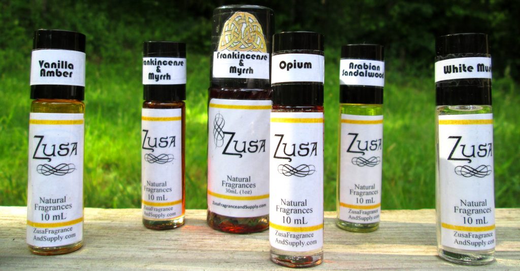 Egyptian Musk - Choose Size Zusa Brand Fragrance Perfume Aromatherapy in 10mL (1/3oz) OR 30mL (1oz) Roll-On Bottle, 2oz or 4oz