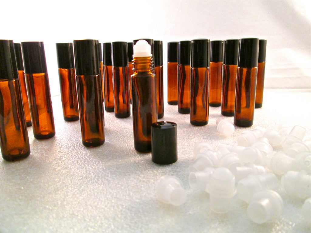 10mL Amber UV-Resistant Glass Perfume Roll-On Bottle (1/3oz)